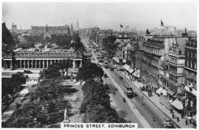Princess Street, Edinburgh, 1936 alkotó: Unbekannt