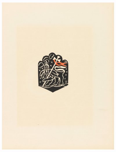 Nyomtatás, matrica, X tábla, Etiópia vagy Christos, Madonna és szentek, ahogy a régi etióp kódexportfólió illusztrációiban láttam, 1920 alkotó: Unbekannt