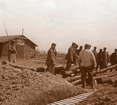 Foglyok, Chalons, Észak-Franciaország, 1914-c1918 alkotó: Unbekannt