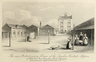 A Londoni Női Misszió Próbaháza, White Lion Street 57., Islington, London, 1836. alkotó: Unbekannt