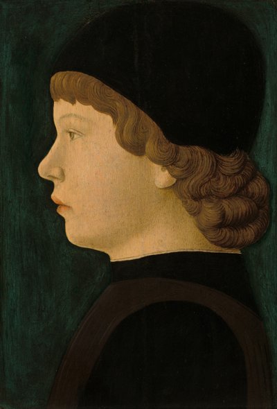 Profilportré egy fiúról, c. 14601470. alkotó: Unbekannt