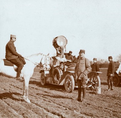 Projektor, Chalons, Észak-Franciaország, c1914-c1918. alkotó: Unbekannt