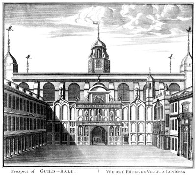 Prospect of Guildhall, City of London, 1886 alkotó: Unbekannt