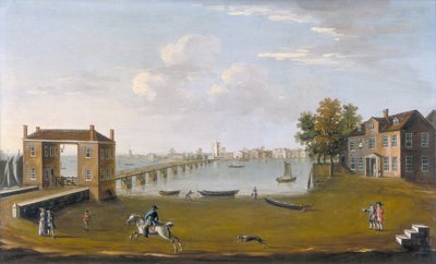 „Putney híd és falu Fulhamból”, 1750 alkotó: Unbekannt