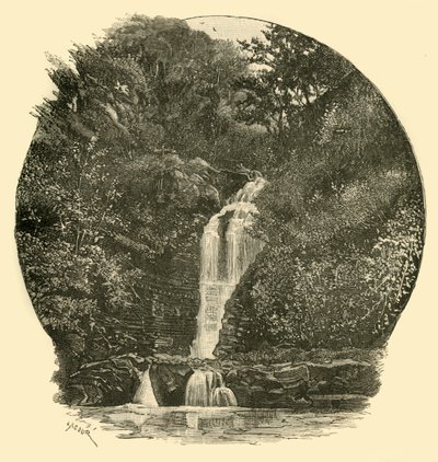 Pyrddin-vízesés, Vale of Neath, 1898. alkotó: Unbekannt