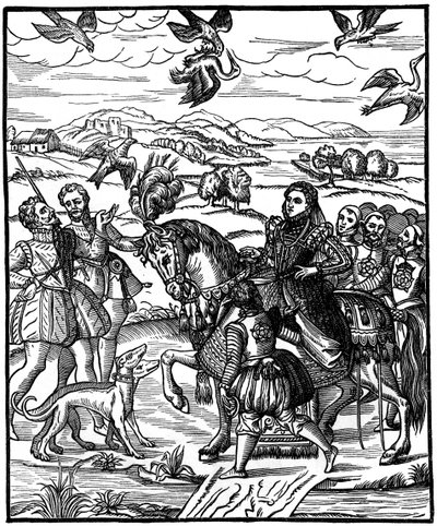 Hawking I. Erzsébet királynő, 1575, 1910 alkotó: Unbekannt