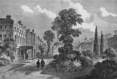 Queen Square, Bloomsbury, London, 1810-1878 alkotó: Unbekannt