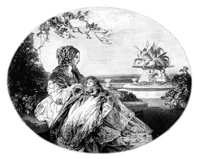 Viktória királynő és Arthur herceg, 1850 alkotó: Unbekannt