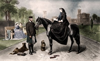 Viktória királynő az Osborne House-ban, 1865, 1906 alkotó: Unbekannt