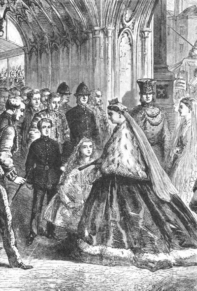 Viktória királynő belép a Westminster-palotába, 1867. február 5-én, 1901. alkotó: Unbekannt