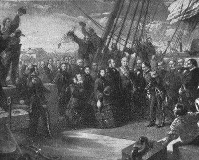 Viktória királynő érdeklődése Franklin keresése iránt:...1856, 1901. alkotó: Unbekannt