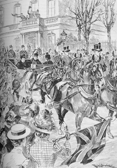 Viktória királynő legutóbbi látogatása Londonban, 1900. március 1906 alkotó: Unbekannt