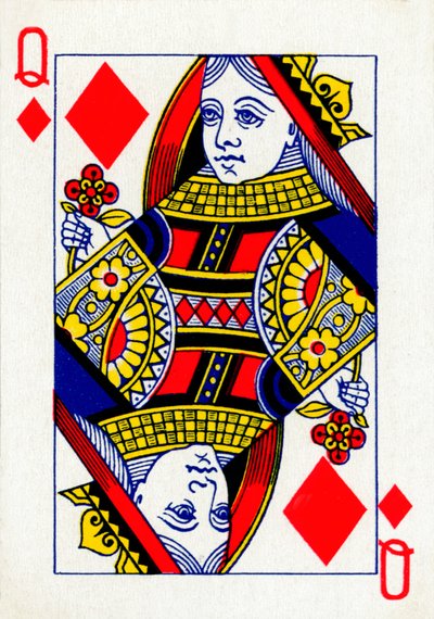 A gyémántok királynője a Goodall & Son Ltd. kártyapaklijából, 1940 alkotó: Unbekannt