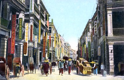 Queens Road Central, Hong Kong, Kína, 1900-as évek alkotó: Unbekannt