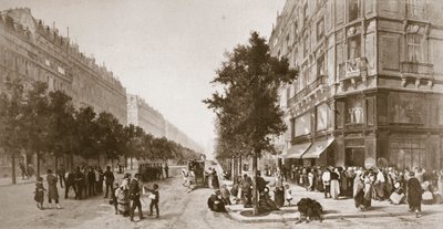 Sor az élelmiszerbolt előtt, Párizs ostroma, francia-porosz háború, 1870-1871 alkotó: Unbekannt