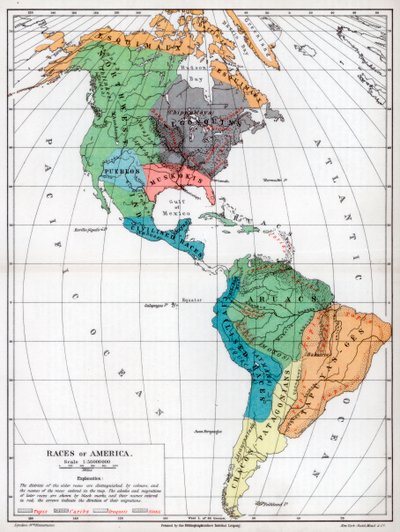 Amerika versenyei, 1901 alkotó: Unbekannt