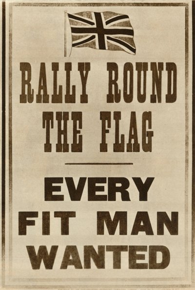 Rally Round the Flag: Every Fit Man Wanted, 1914, 1935. alkotó: Unbekannt