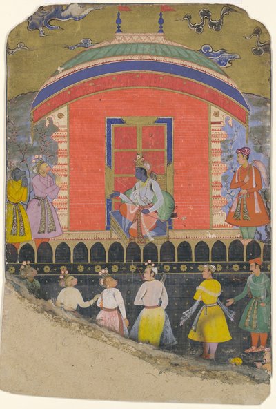 Rama megkapja Sugrivát és Jambavatot, a majom- és medvekirályokat, a Folio-t... kb. 1605. alkotó: Unbekannt