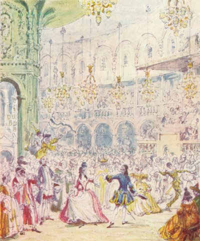 Randulph és Hilda táncol a Rotundában a Ranelagh Gardensben, 1842, 1903 alkotó: Unbekannt