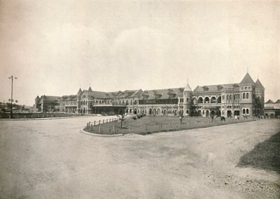 Rangoon pályaudvara, 1900. alkotó: Unbekannt