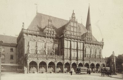 Brémai városháza. 1900 körül alkotó: Unbekannt