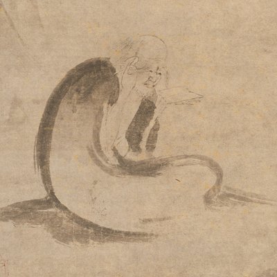 Szútra olvasása Holdfényben, kb. 1332. alkotó: Unbekannt