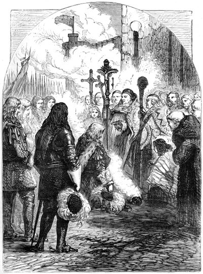 II. Jakab fogadása Dublinban, 1689, 19. század alkotó: Unbekannt