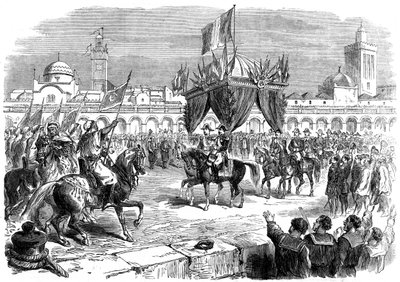 A francia császár fogadása az algíri rakparton, 1865 alkotó: Unbekannt
