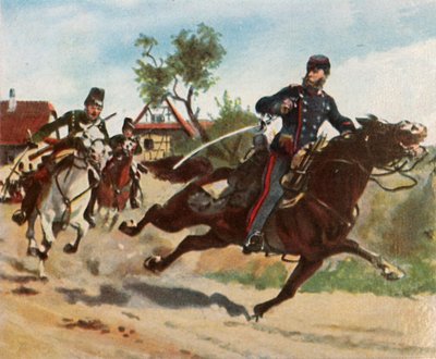 Zeppelin gróf felderítő túrája Schirlenhofban, 1870. július 26-án, 1936. alkotó: Unbekannt