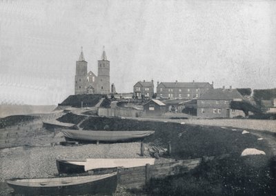 Reculver – A falu és a Reculver-tornyok, 1895 alkotó: Unbekannt