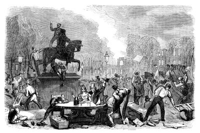 Reformlázadások a Queens Square-en, Bristol, 1831 c1895 alkotó: Unbekannt