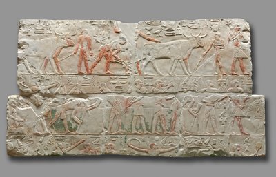 Mezőgazdasági jelenetek domborműve, c. 2311-2281. alkotó: Unbekannt