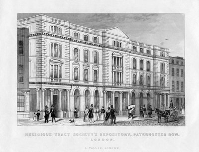 Religious Tract Societys Repository, Paternoster Row, London, 19. század alkotó: Unbekannt