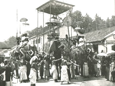 Vallási körmenet, Colombo, Ceylon, 1895. alkotó: Unbekannt
