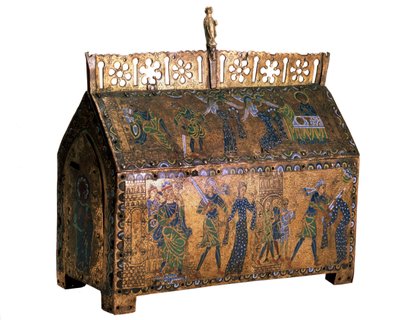 Ereklyetartó Szent Valéria életének jeleneteivel, c1170 alkotó: Unbekannt