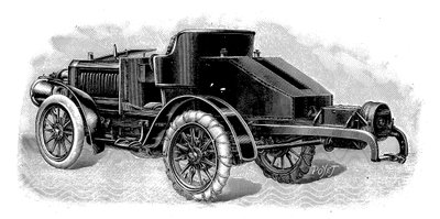 Renards nyerges vontató, pótkocsik vonószerkezetével, francia, 1904 alkotó: Unbekannt