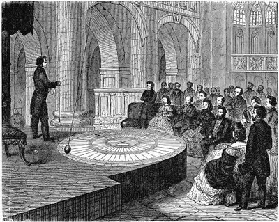 Foucault Föld forgásának bemutatójának megismétlése, 1851. május c1890 alkotó: Unbekannt