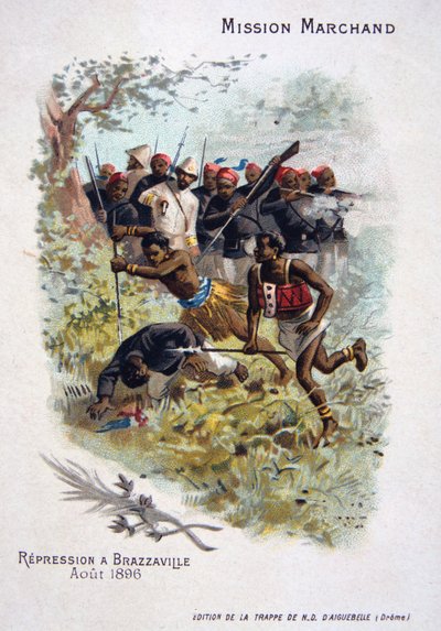Elnyomás Brazzaville-ben, 1896. augusztus alkotó: Unbekannt