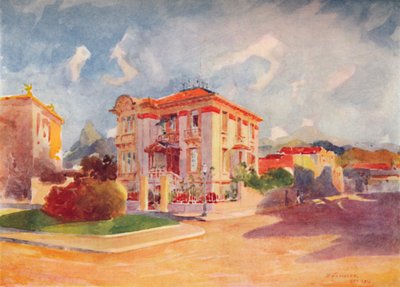 H.E. lakóhelye Dr. Pedro de Toledo, volt mezőgazdasági miniszter, Avenida Beira Mar, 1914 alkotó: Unbekannt