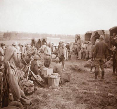 Rest-stop, Genicourt, Észak-Franciaország, c1914-c1918 alkotó: Unbekannt