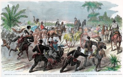 Egy táplálkozó társaság visszatérése a louisianai Baton Rouge-ba, amerikai polgárháború, 1862 alkotó: Unbekannt