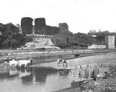 Rhuddlan kastély, Denbighshire, Wales, 1894. alkotó: Unbekannt