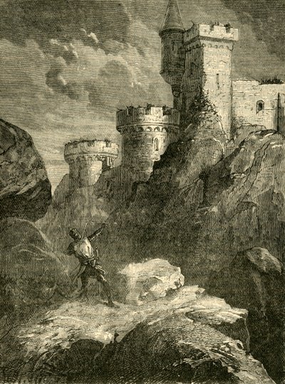 I. Richárd megsebesült Chaluz várának ostrománál, 1199, 1890. alkotó: Unbekannt