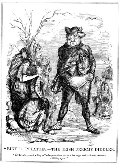 Rint v Potatoes – Az ír Jeremy Diddler, 1845 alkotó: Unbekannt