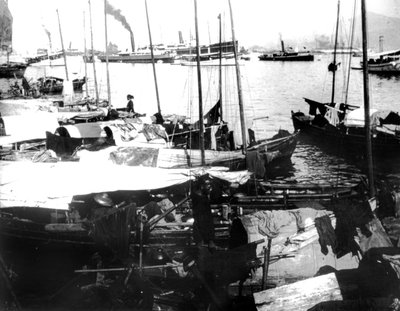 River Boats, Saigon, 1900 alkotó: Unbekannt
