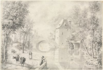 Út az Öreg híd mellett, 1800-as évek. alkotó: Unbekannt