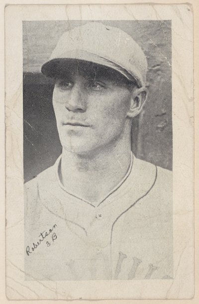 Robertson, 3 B, a W575-2 baseball szalagkártyákból, kb. 1921-22. alkotó: Unbekannt