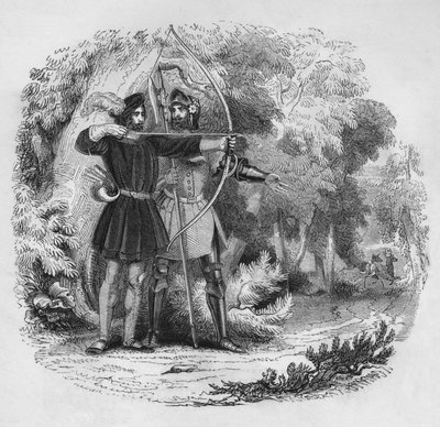 Robin Hood és Little John, 1845 alkotó: Unbekannt