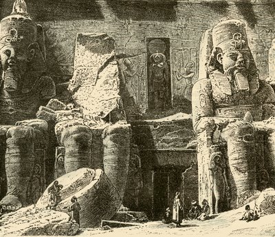 Sziklatemplomok Abousimbelben, 1890. alkotó: Unbekannt