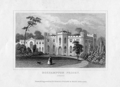 Roehampton Priory, Surrey, 19. század közepe alkotó: Unbekannt